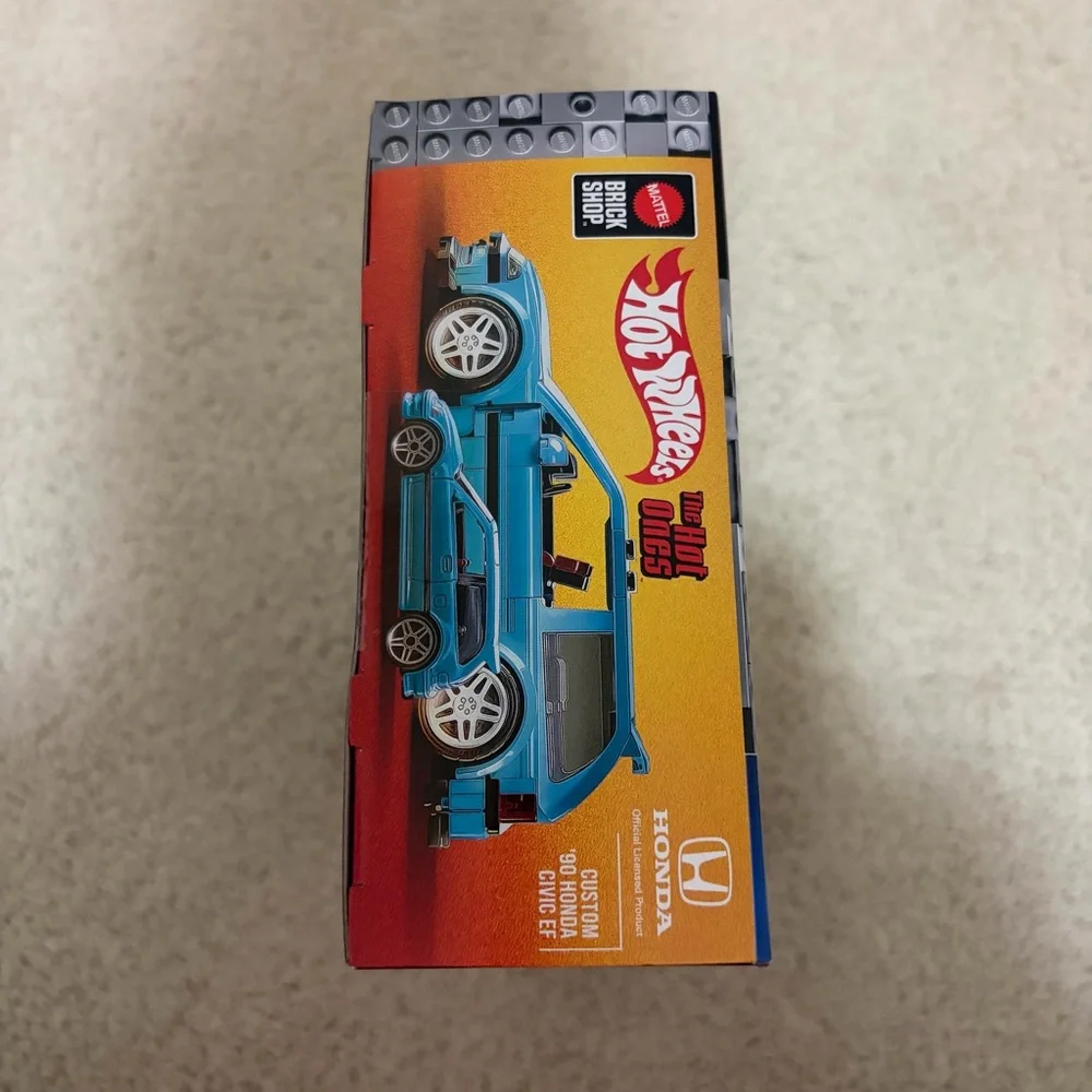 Mattel Brick Shop Hot Wheels Custom 90 Honda Civic Building Set NEW SEALED - Picture 5 of 6